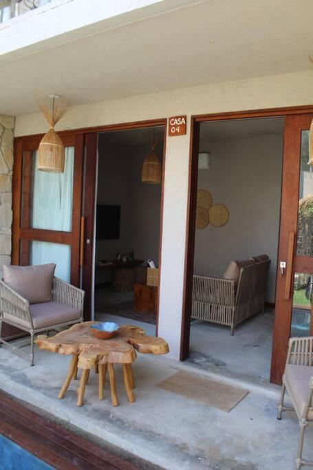 Вилла Casa De Luxo Na Praia Do Patacho - Cond. Azulu, Casa 04 Порту-ди-Педрас Экстерьер фото