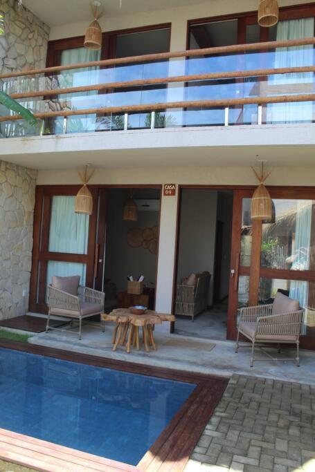 Вилла Casa De Luxo Na Praia Do Patacho - Cond. Azulu, Casa 04 Порту-ди-Педрас Экстерьер фото
