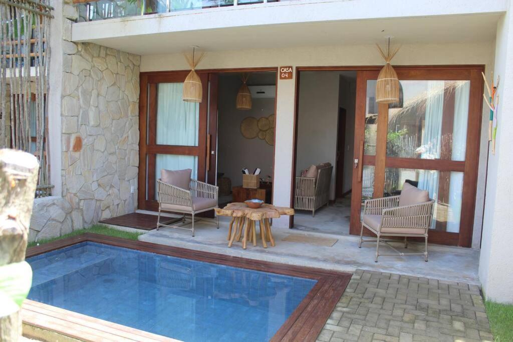 Вилла Casa De Luxo Na Praia Do Patacho - Cond. Azulu, Casa 04 Порту-ди-Педрас Экстерьер фото